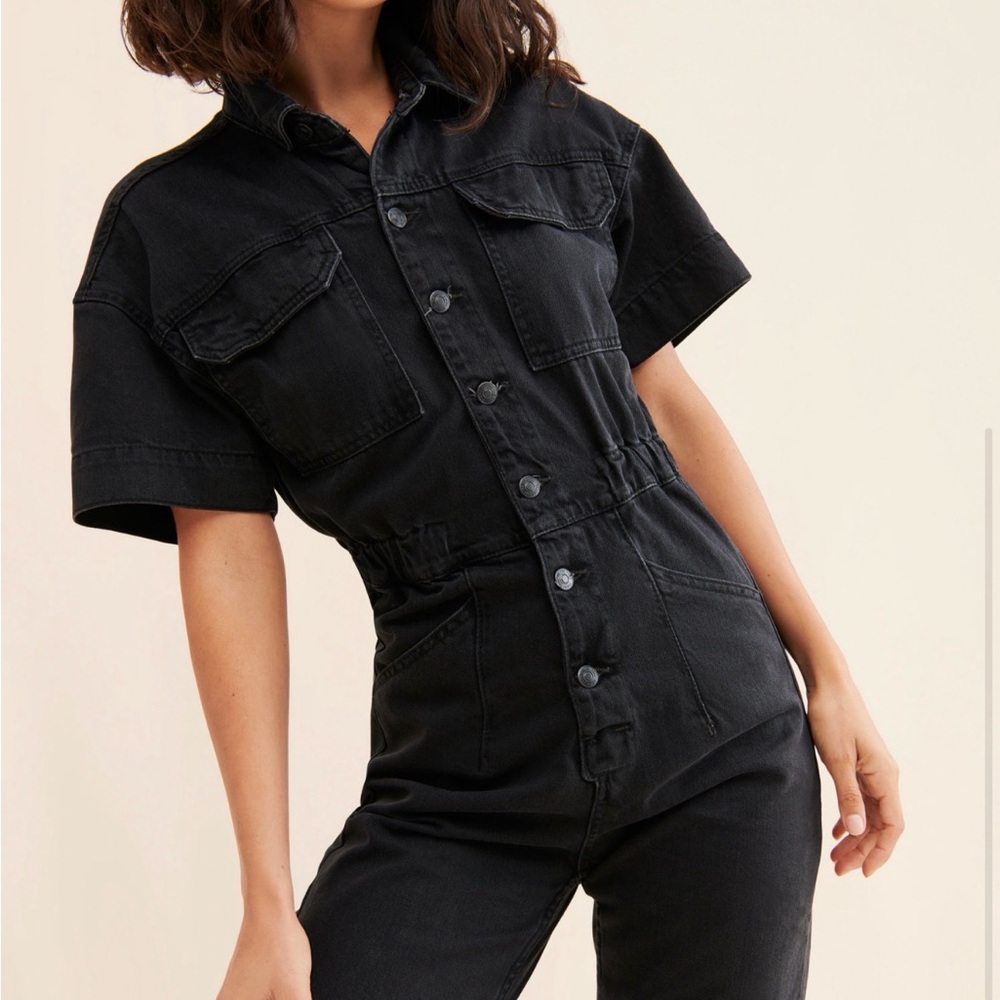 We The Free Black Marci Jumpsuit